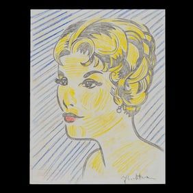 Roy Lichtenstein Attributed Drawing