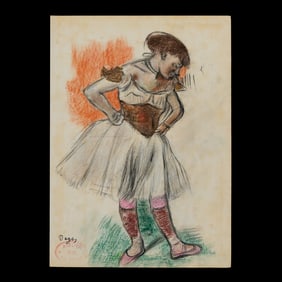 Edgar Degas Attributed Mixed Media Drawing