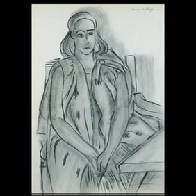 Henri Matisse Attributed Drawing of a Woman