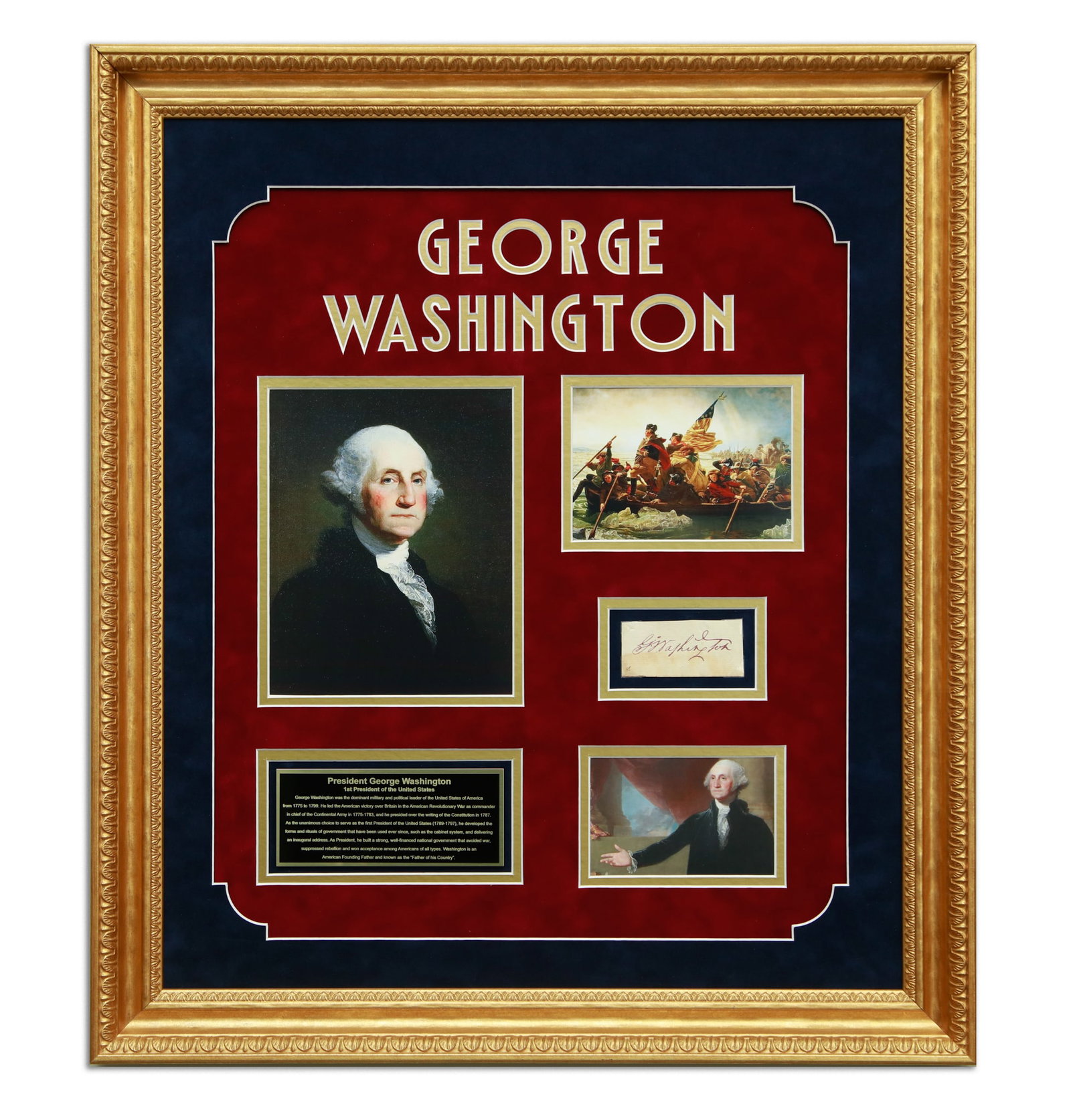 George Washington Signed Document Cut (1 of 6)