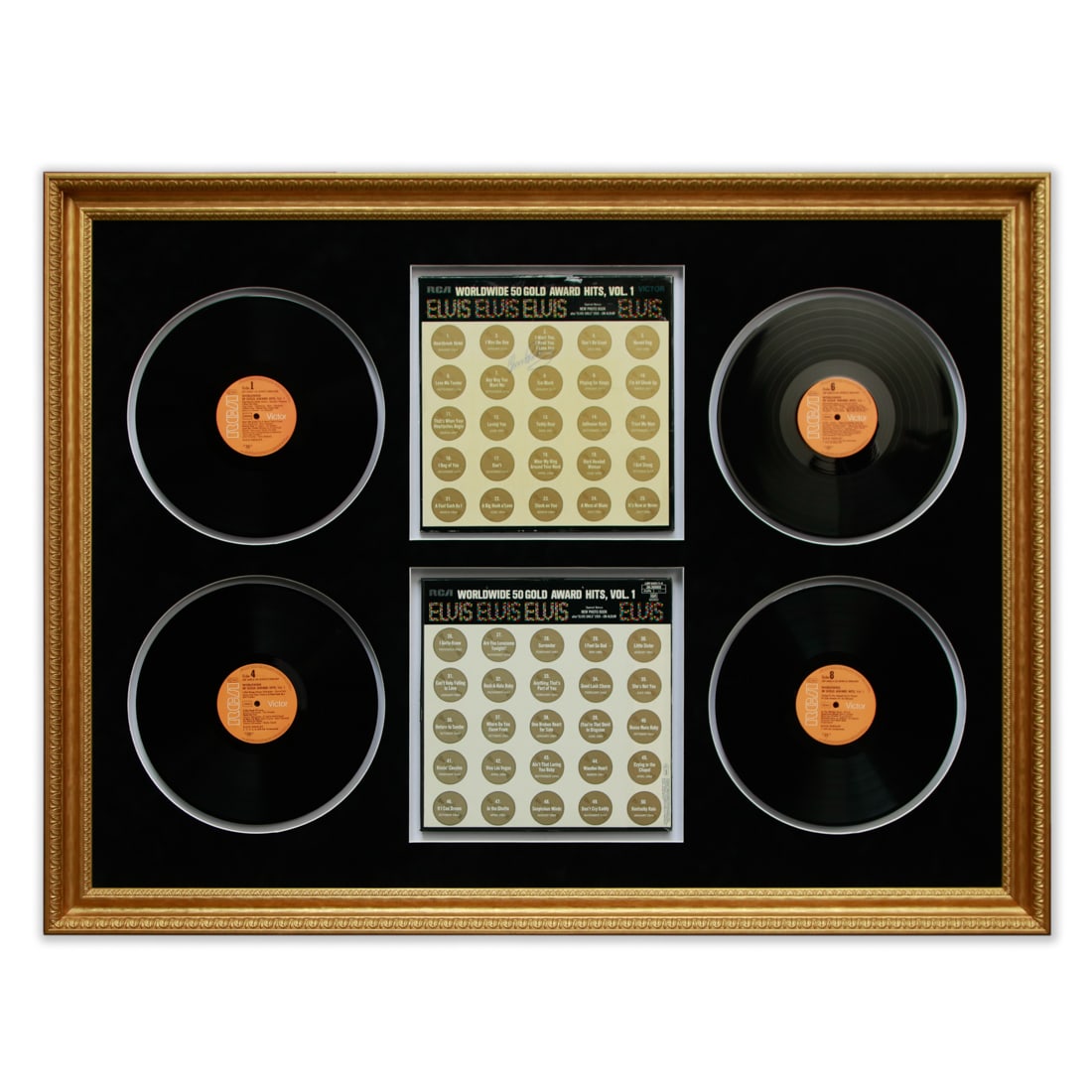 Elvis Presley Signed Album Cover, "Worldwide 50 Gold Award Hits, Vol. 1" (1 of 15)