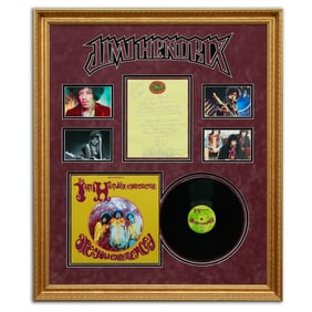 Jimi Hendrix Handwritten & Signed Lyrics, "Purple Haze"