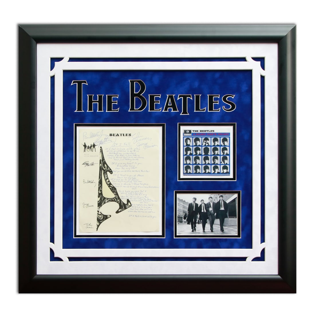 The Beatles Signed Lyrics, "If I Fell," Handwritten by John Lennon (1 of 9)