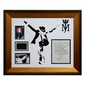 Michael Jackson Handwritten & Signed Lyrics, "Beat It"