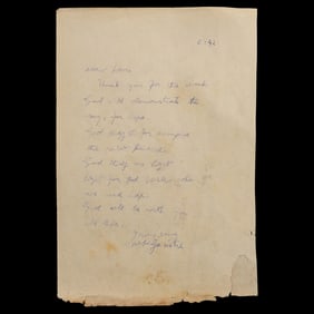 Mahatma Gandhi Handwritten & Signed Letter from the Albin Schram Collection