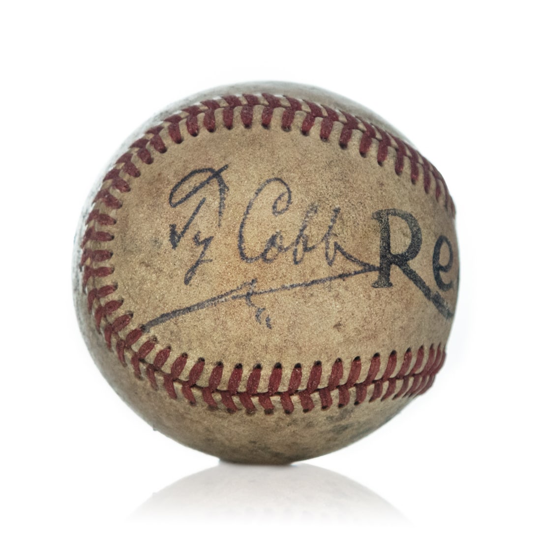 Ty Cobb Signed Reach Baseball (1 of 6)