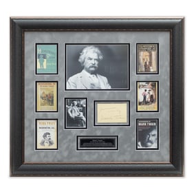 Mark Twain Signed Document Cut
