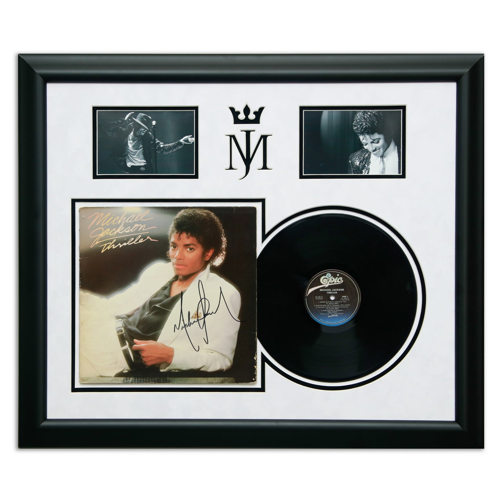 Michael Jackson Signed Album Cover, "Thriller" (1 of 11)