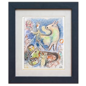 Marc Chagall Mixed Media Attributed Drawing