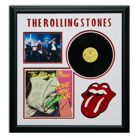 The Rolling Stones Signed Album Cover, "Love You Live"