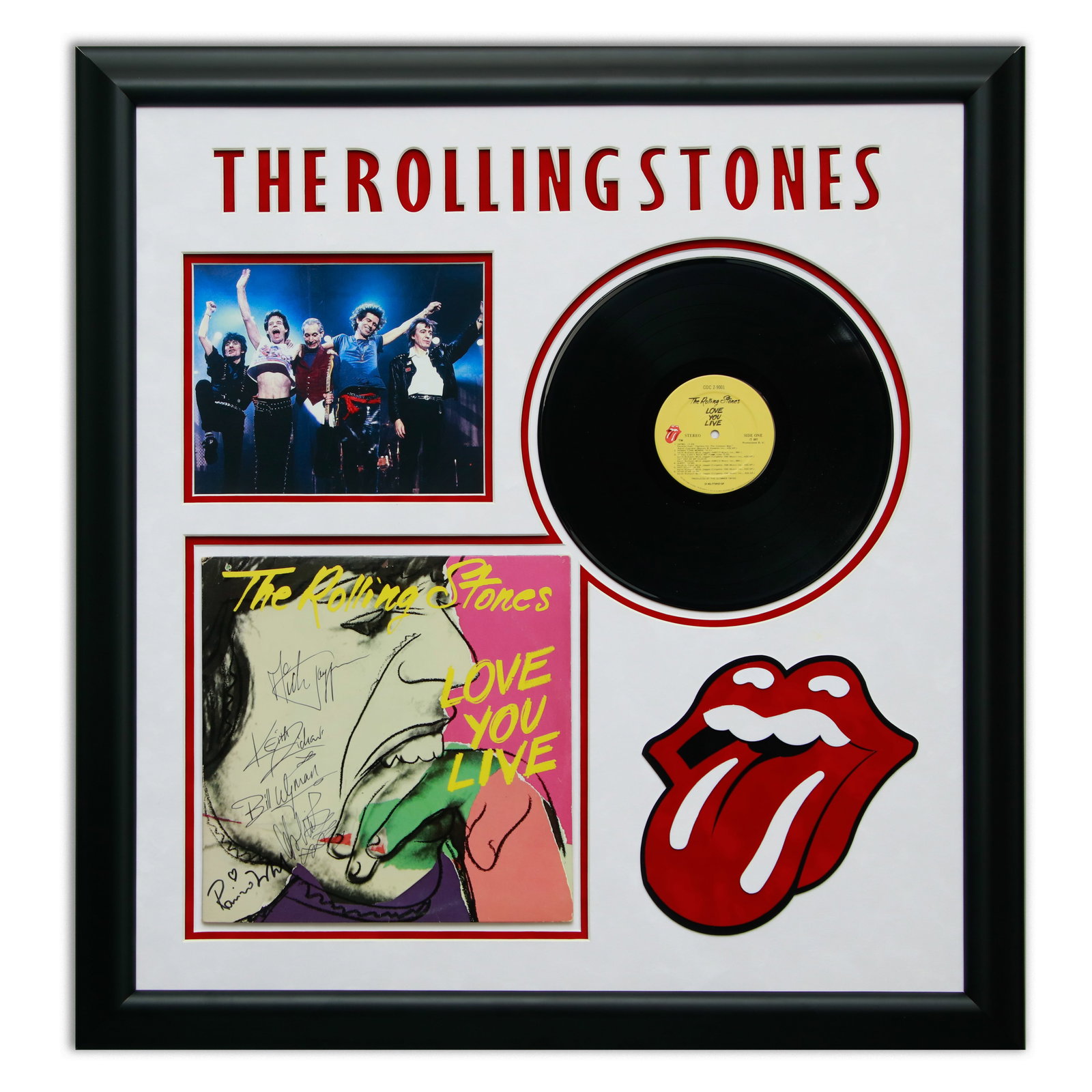 The Rolling Stones Signed Album Cover, "Love You Live" (1 of 13)
