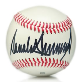 Donald Trump Signed Baseball