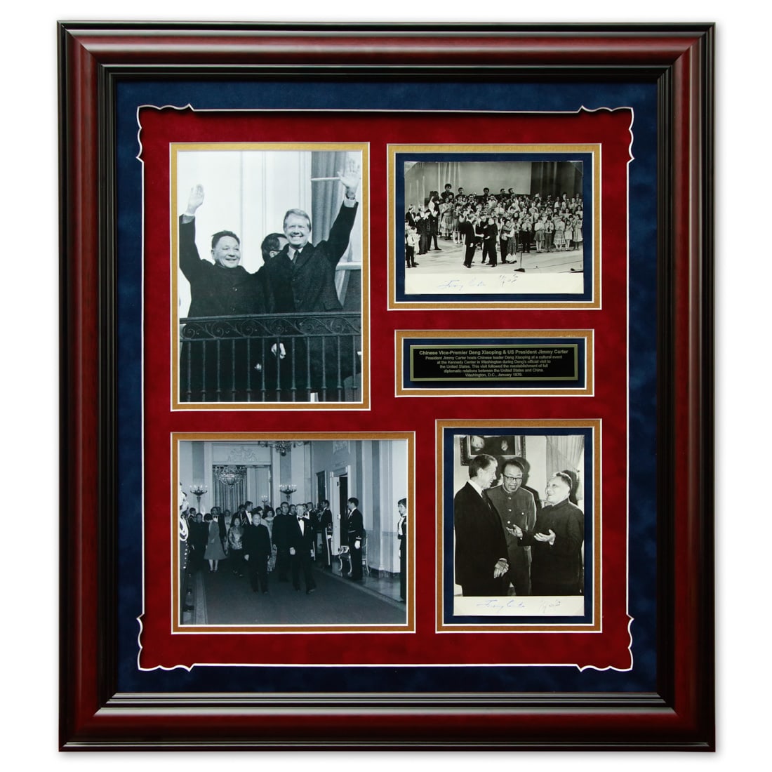 Signed Photograph of Deng Xiaoping and Jimmy Carter, 1979 Oval Office (1 of 8)