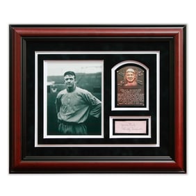 Christy Mathewson Signed Document Cut