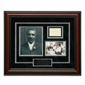 George Washington Carver Signed Document Cut