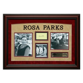 Rosa Parks Signed Document Cut