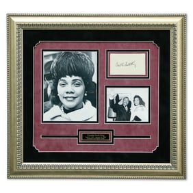 Coretta Scott King Signed Document Cut