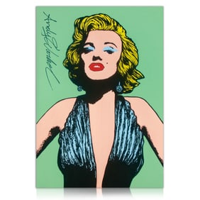 In the Style of Andy Warhol Painting – "Marilyn Monroe in Blue Gown"