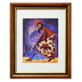 Natalia Goncharova Costume Design for Ballet "Liturgie" – St Luke (1914)