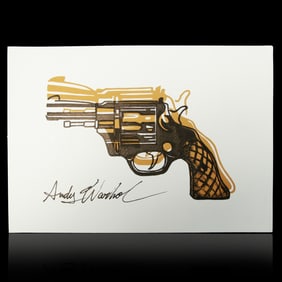 Andy Warhol Style – "Pistol on White"
