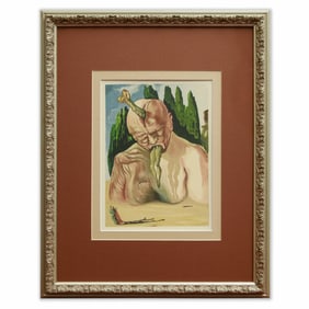 Salvador Dalí Signed Lithograph – "Chant 27 from Inferno, A Devil Logician"