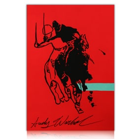 Andy Warhol Style – "Polo Players on Red"