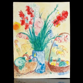 Marc Chagall Mixed Media Drawing