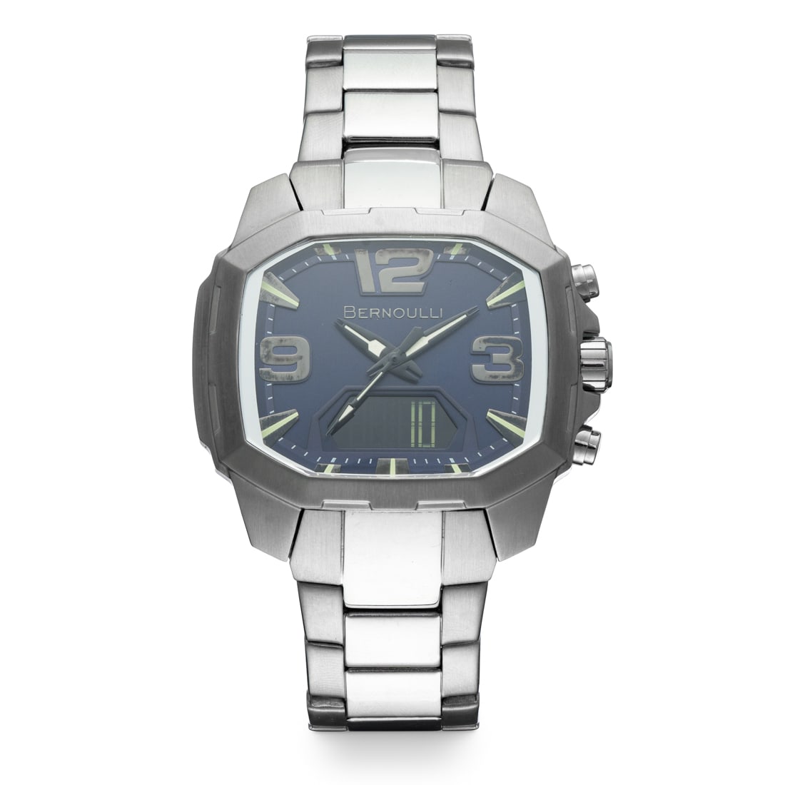 Bernoulli Analog Digital Stainless Steel Watch – Sleek & Versatile (1 of 5)