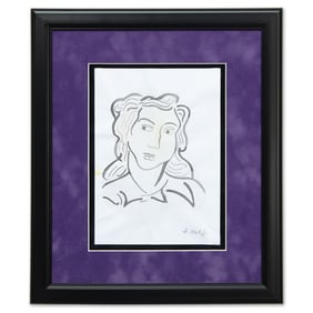 Elegance in Line: A Matisse-Inspired Portrait