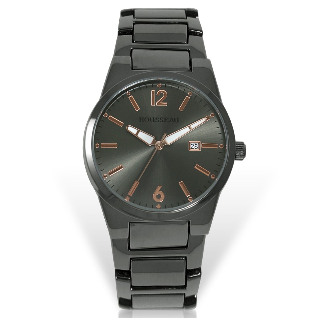 Rousseau Men's Watch – Refined Everyday Classic: This Rousseau men’s watch features a 39mm case with clean lines and a minimalist design, powered by a reliable Japanese movement. Water resistant up to 30 meters, it blends functionality with un