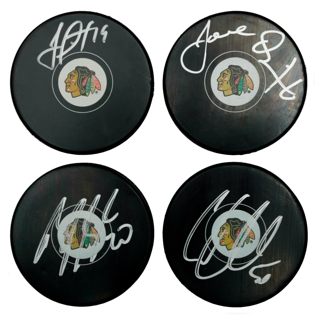 Chicago Blackhawks Stanley Cup Champions Signed Hockey Puck Set (1 of 7)