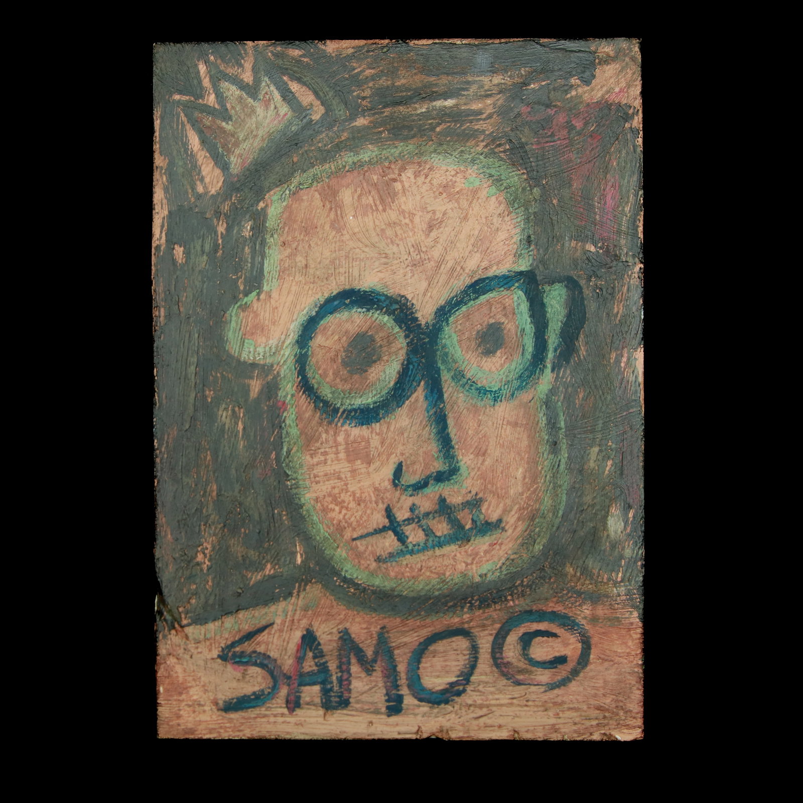 Jean-Michel Basquiat Painting on Board (1 of 7)