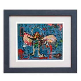 Jean-Michel Basquiat Painting on Board (1981)