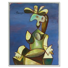 Pablo Picasso Oil Painting on Canvas (attrib.)