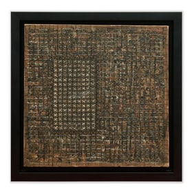 Jasper Johns Mixed Media, "Lines and X's and O's"