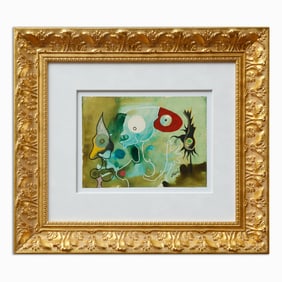 Joan Miró Watercolor on Paper (Circa 1937)