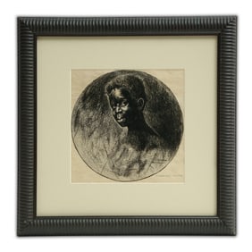 Charles White's Charcoal Portrait of an African American Youth