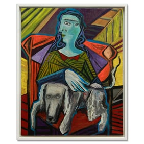 Pablo Picasso Painting – "Jacqueline with Kasbek" Attributed