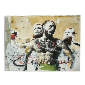 Original Large Ronald Chapeau Mixed Media Featuring Conor McGregor