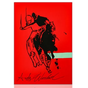 Dynamic Elegance: Polo Players in the Style of Warhol