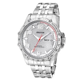 Magnum: 44MM Sport Watch with Day, Date Function