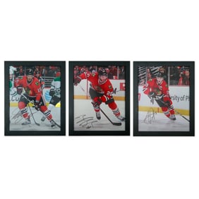 Chicago Blackhawks Signed Photo Set – Saad, Toews & Anisimov