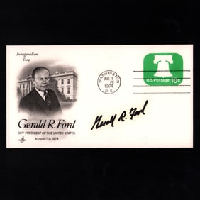 Gerald R. Ford Signed Inauguration Day Envelope (August 9, 1974)
