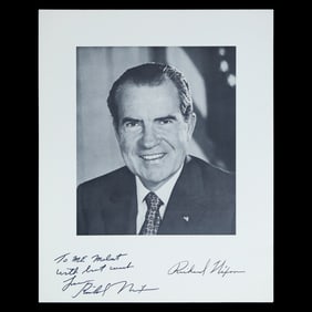 Richard Nixon Signed & Inscribed Photograph