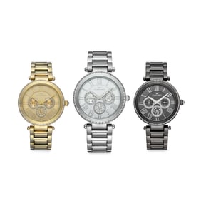 Set of 3 Ladies Tavan Crystal Bezel Watches