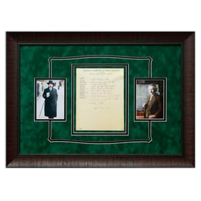 Albert Einstein’s Handwritten and Signed Equation on ECOAS Letterhead