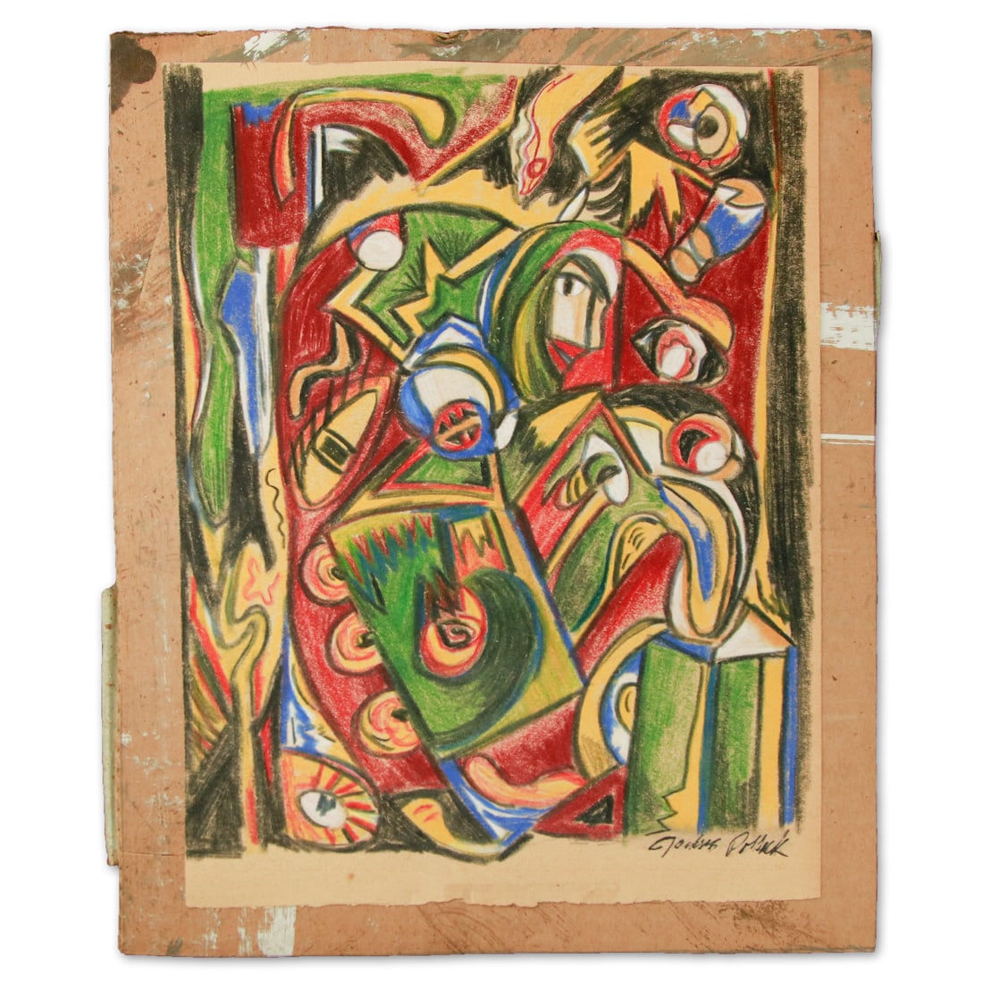 Jackson Pollock's "Composition Number 17" (1941): Title: Jackson Pollock's "Composition Number 17" (1941) Overview: We are thrilled to offer this remarkable artwork by legendary American artist Jackson Pollock, an evocative piece titled "Composition