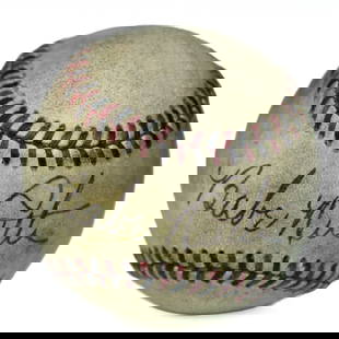 Babe Ruth Signed Reach Baseball – Sweet Spot Signature: Title: Forensically Authenticated Babe Ruth Signed “Reach” Baseball – Sweet Spot Signature Description: A once-in-a-lifetime opportunity presents itself with this extraordinary artifact: a