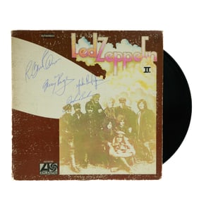 Forensically Authenticated Led Zeppelin Band-Signed “Led Zeppelin II” Album