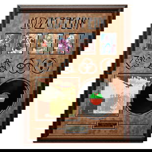 Led Zeppelin Band-Signed “Led Zeppelin II” Album: Title: Forensically Authenticated Led Zeppelin Band-Signed “Led Zeppelin II” Album – Museum-Quality Custom Framing Description: We are honored to present an artifact of towering